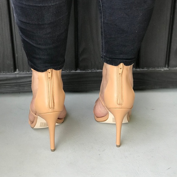 NIB Candy Dancer Nude Triple Strap Stiletto Sandal - Picture 4 of 7